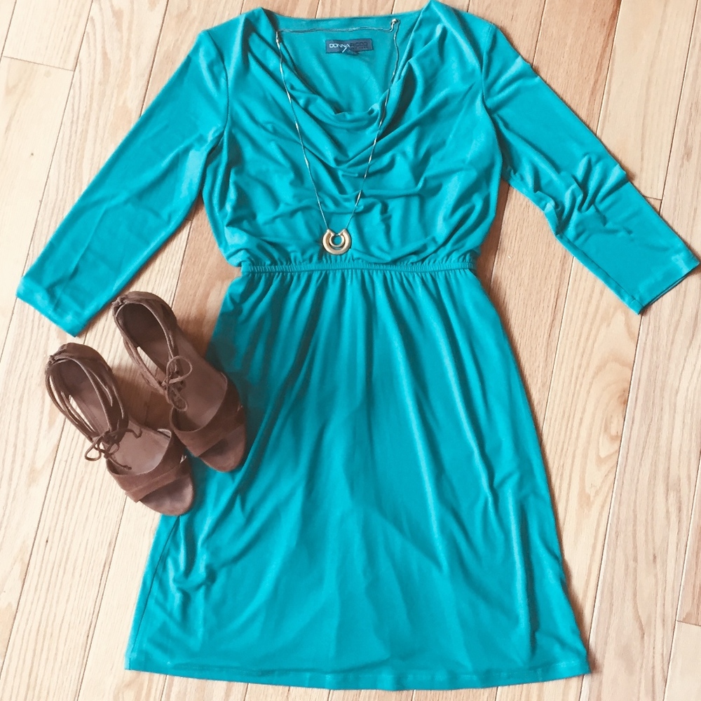Donna Ricco Emerald Green Dress Size 6